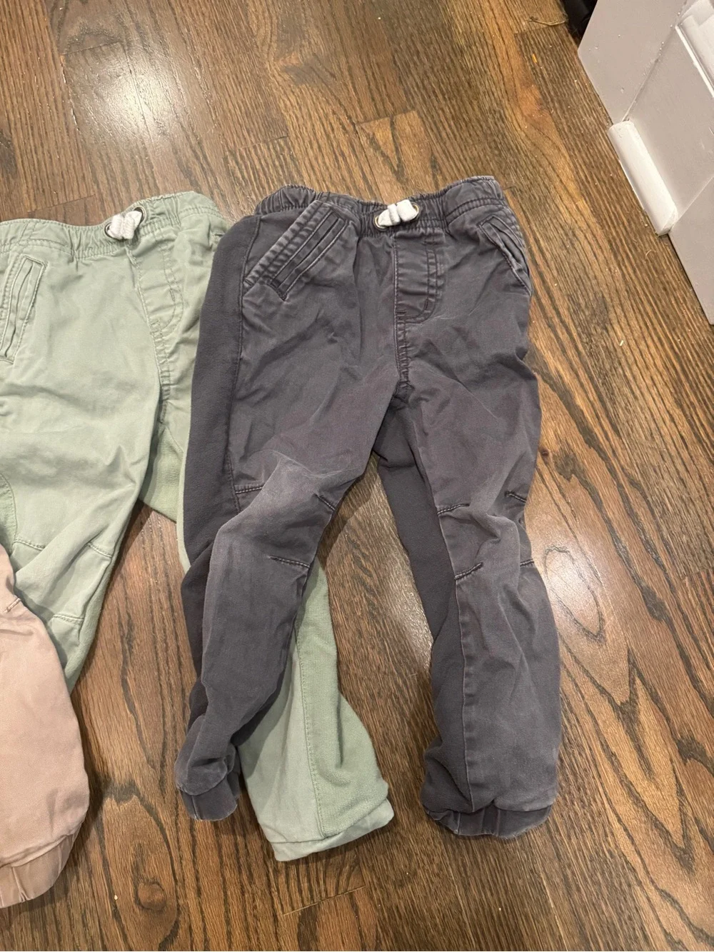 Cat & Jack Toddler Boy Jogger Pants Bundle Lot 3T Khaki Grey Green School Play